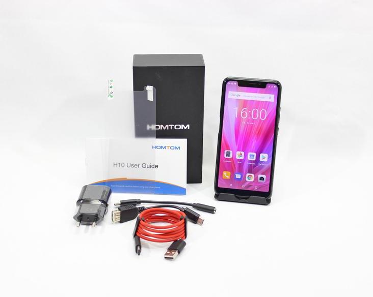 HomTom H10: недорогой смартфон с 4+64 ГБ памяти, градиентной «спинкой» и боковым сканером отпечатков пальцев